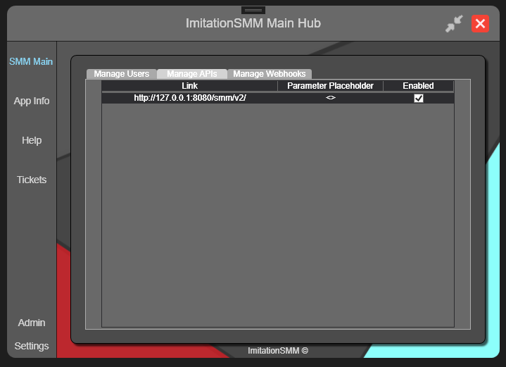 Core manage interface
